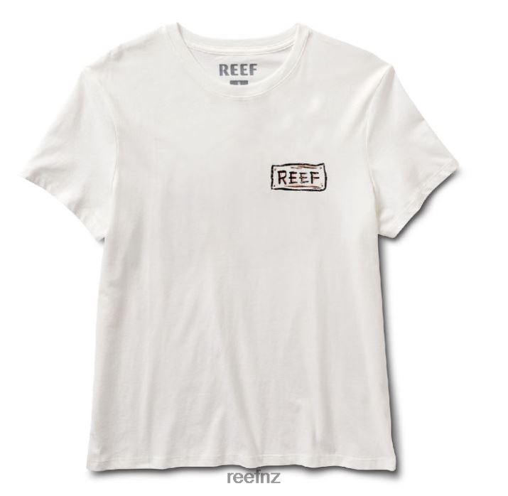 Reef NZ 62JVZ280 - Shacktime Short Sleeve Tee Women Marshmallow Reef