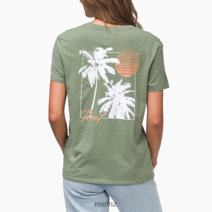 Reef NZ 62JVZ282 - Ridley Short Sleeve Tee Women Seaspray Reef