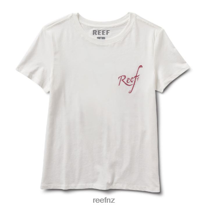 Reef NZ 62JVZ284 - Flower Short Sleeve Tee Women Marshmallow Reef