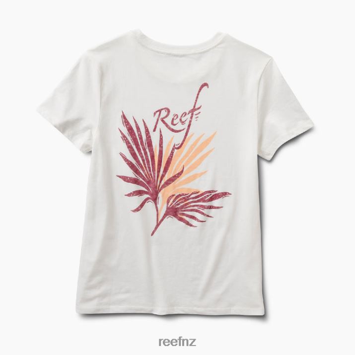 Reef NZ 62JVZ284 - Flower Short Sleeve Tee Women Marshmallow Reef