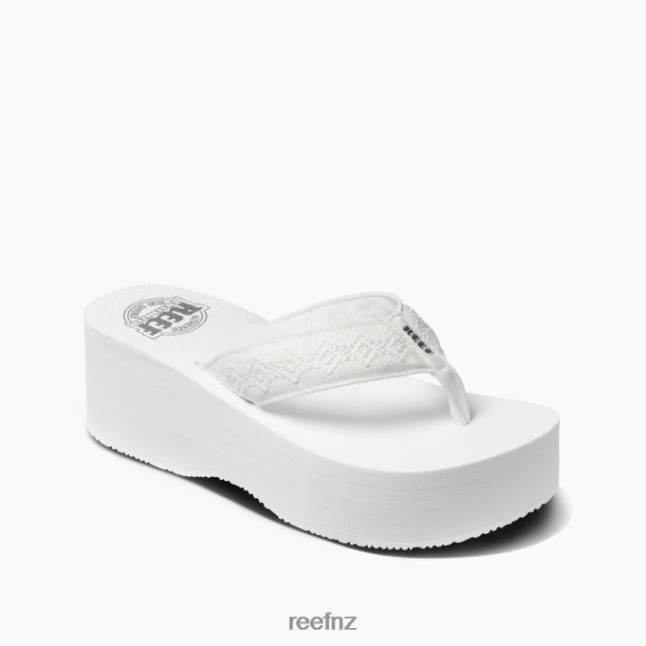 Reef Shoes NZ 62JVZ102 - Sandy Hi Women White Reef