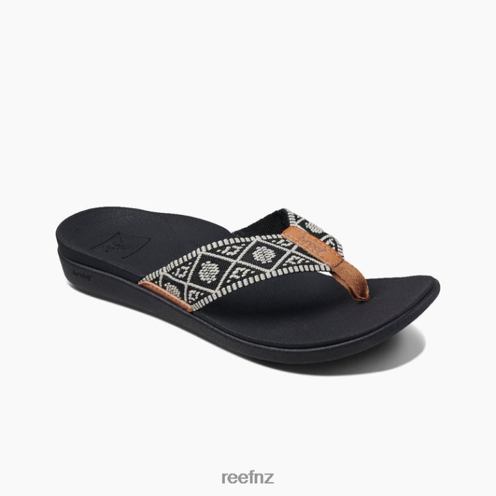 Reef Shoes NZ 62JVZ118 - Reef Ortho Woven Women Black/White