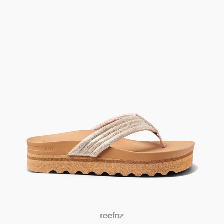 Reef Shoes NZ 62JVZ122 - Cushion Shea Hi Women Tan/Champagne Reef