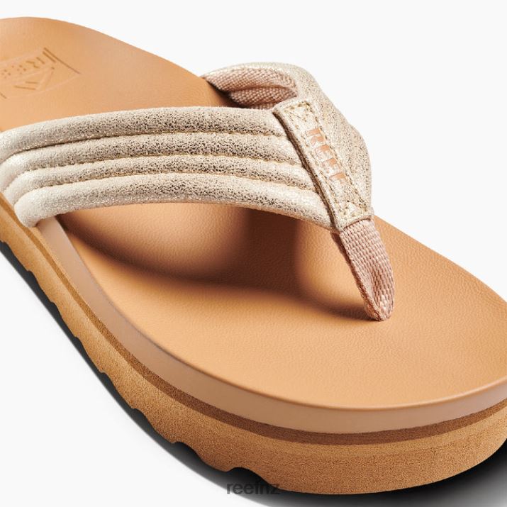 Reef Shoes NZ 62JVZ122 - Cushion Shea Hi Women Tan/Champagne Reef