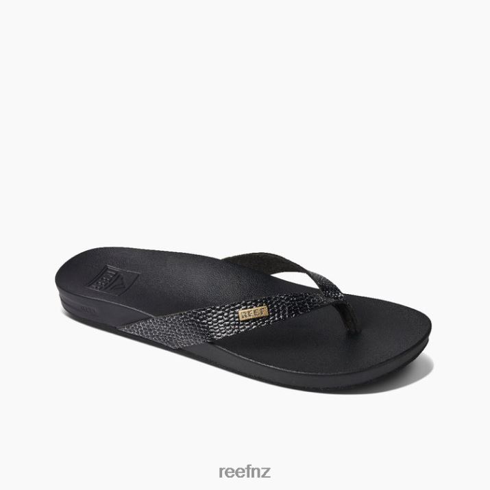 Reef Shoes NZ 62JVZ128 - Cushion Court Women Black Sassy Reef