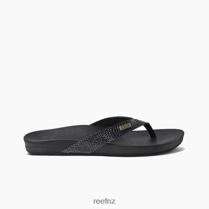 Reef Shoes NZ 62JVZ128 - Cushion Court Women Black Sassy Reef