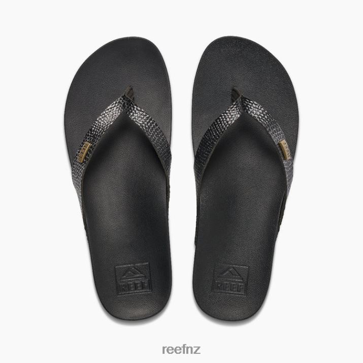 Reef Shoes NZ 62JVZ128 - Cushion Court Women Black Sassy Reef