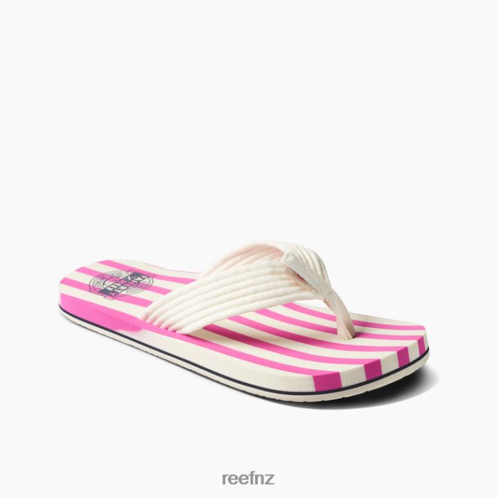 Reef Shoes NZ 62JVZ129 - Faherty x Reef OG Stripe Women Fuchsia
