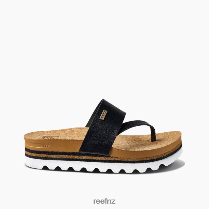 Reef Shoes NZ 62JVZ29 - Cushion Sol Hi Women Black/Tan Reef