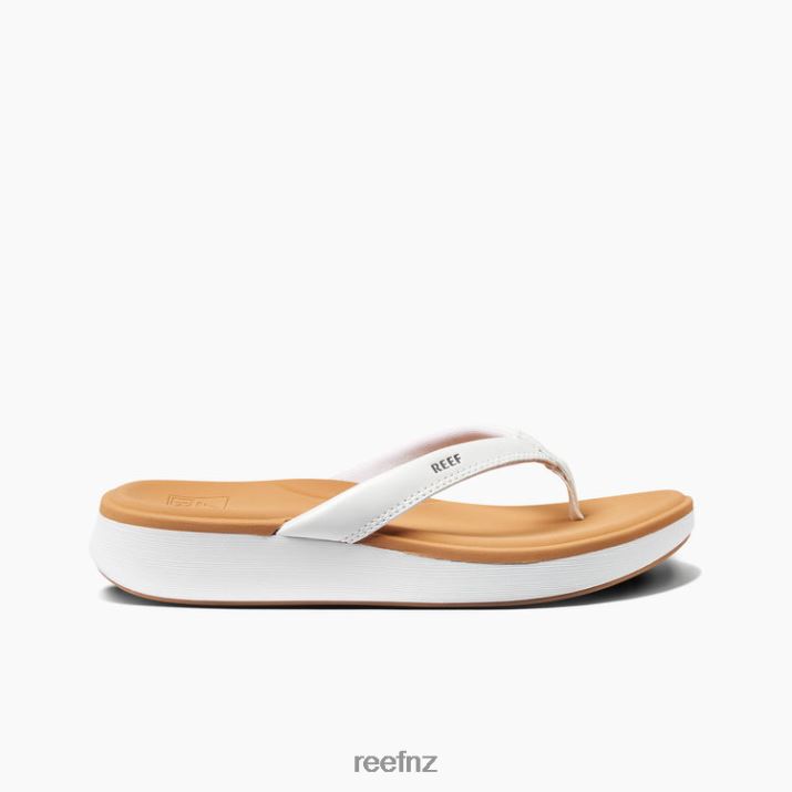 Reef Shoes NZ 62JVZ33 - Cushion Cloud Women White/Tan Reef