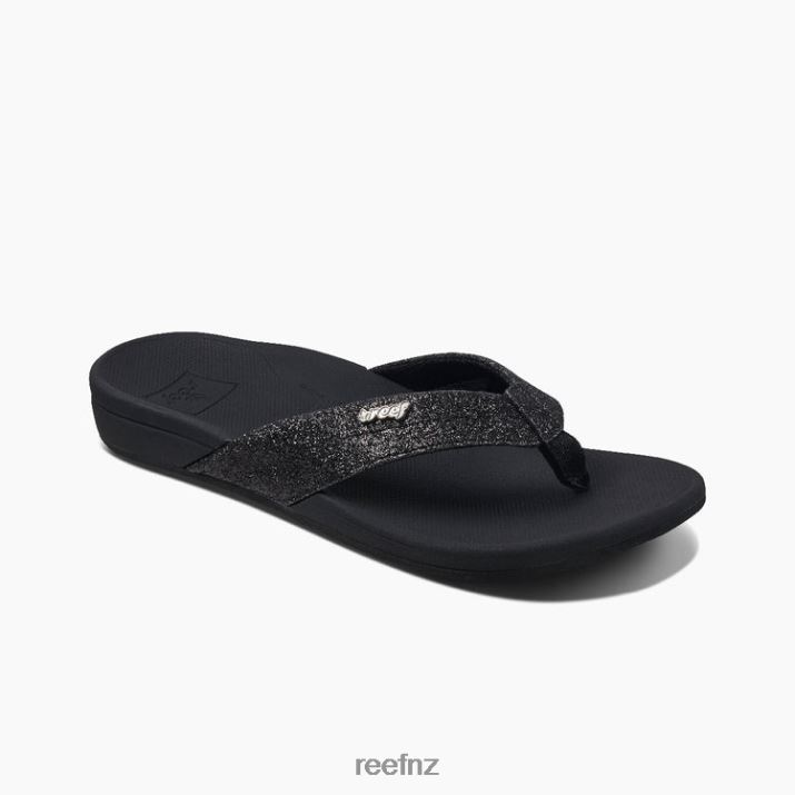 Reef Shoes NZ 62JVZ43 - Reef Ortho-Spring Women Black/Black Glitter