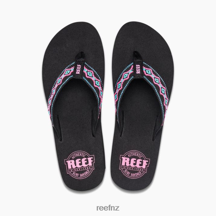 Reef Shoes NZ 62JVZ52 - Sandy Hi Women Black/Malibu Reef