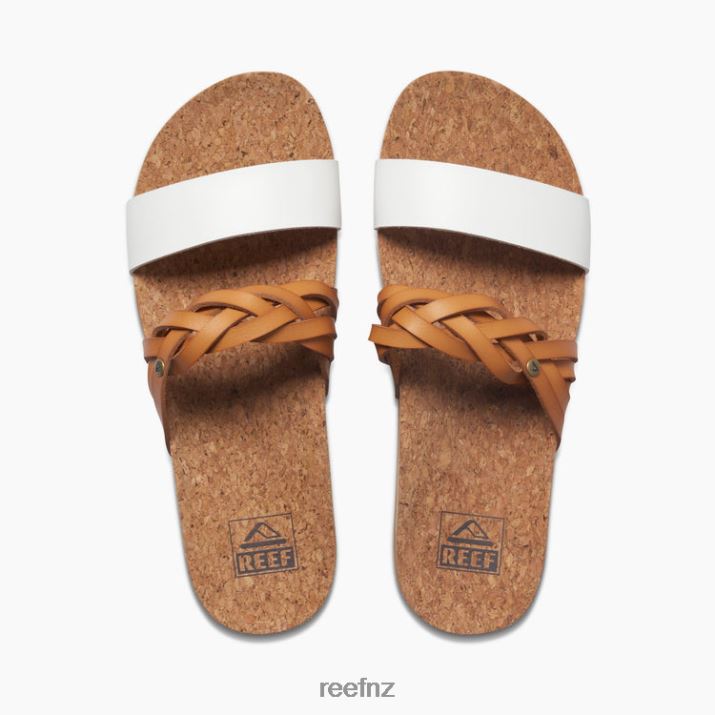 Reef Shoes NZ 62JVZ113 - Cushion Vista Hi Twist Women Natural/White Reef