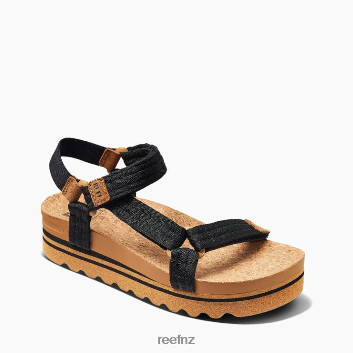 Reef Shoes NZ 62JVZ130 - Cushion Rem Hi Women Black/Tan Reef