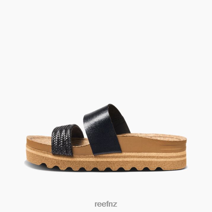 Reef Shoes NZ 62JVZ15 - Cushion Vista Hi Women Black Braid Reef