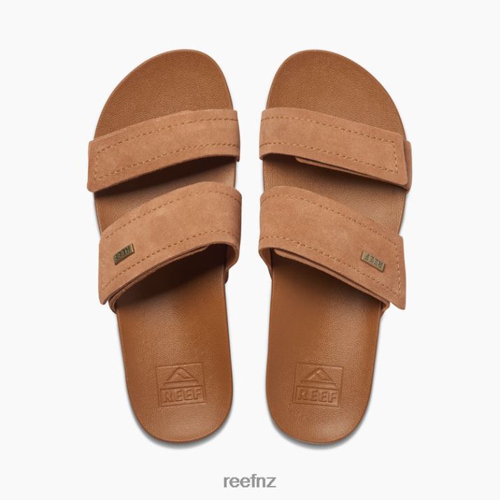 Reef Shoes NZ 62JVZ173 - Velcro Vista Suede Women Caramel Reef
