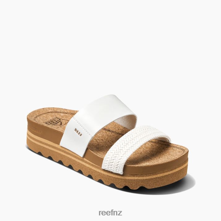 Reef Shoes NZ 62JVZ18 - Cushion Vista Hi Women White Braid Reef