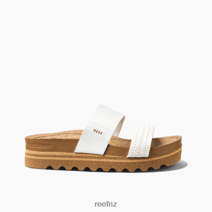 Reef Shoes NZ 62JVZ18 - Cushion Vista Hi Women White Braid Reef