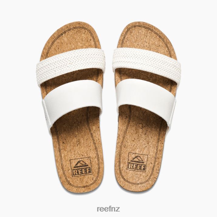 Reef Shoes NZ 62JVZ18 - Cushion Vista Hi Women White Braid Reef