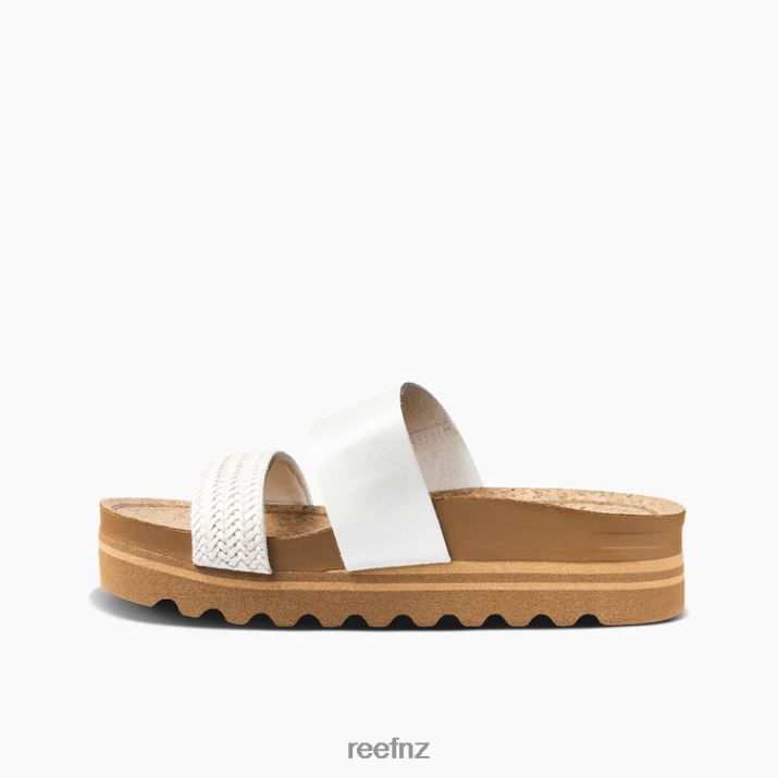 Reef Shoes NZ 62JVZ18 - Cushion Vista Hi Women White Braid Reef
