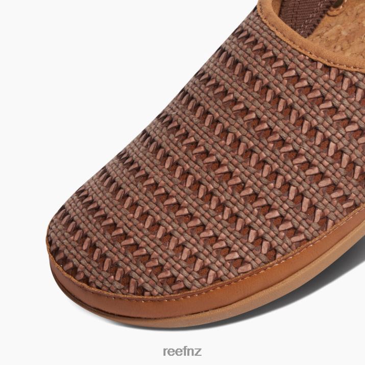 Reef Shoes NZ 62JVZ228 - Cushion Sage Woven Women Brunette Reef