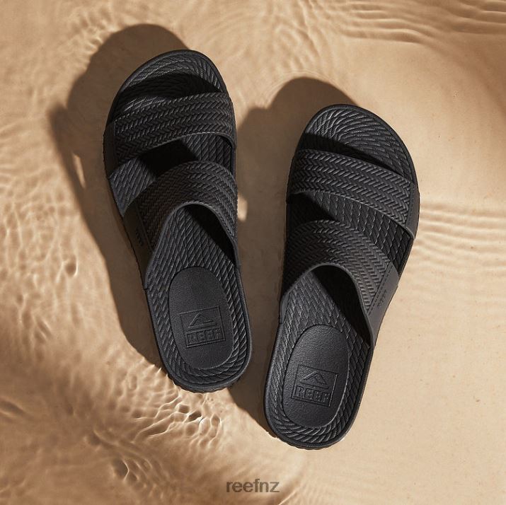 Reef Shoes NZ 62JVZ31 - Water Vista Slide Women Black Reef