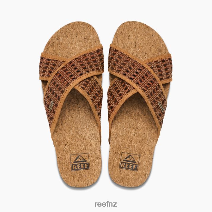 Reef Shoes NZ 62JVZ4 - Cushion Woven Bloom Women Brunette Reef