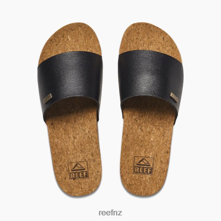 Reef Shoes NZ 62JVZ51 - Cushion Scout Hi Women Black/Tan Reef