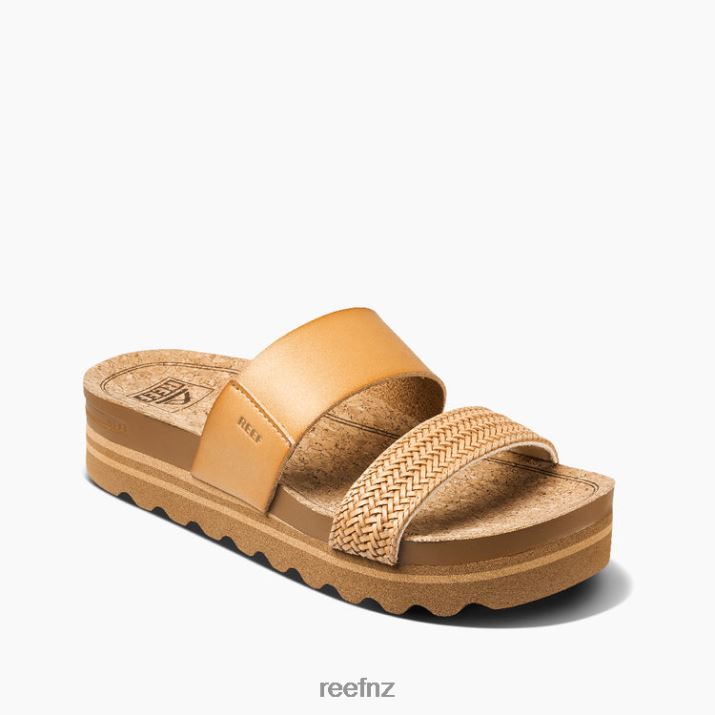 Reef Shoes NZ 62JVZ5 - Cushion Vista Hi Women Natural Braid Reef