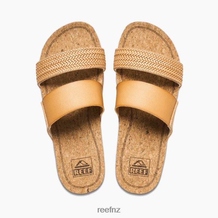 Reef Shoes NZ 62JVZ5 - Cushion Vista Hi Women Natural Braid Reef