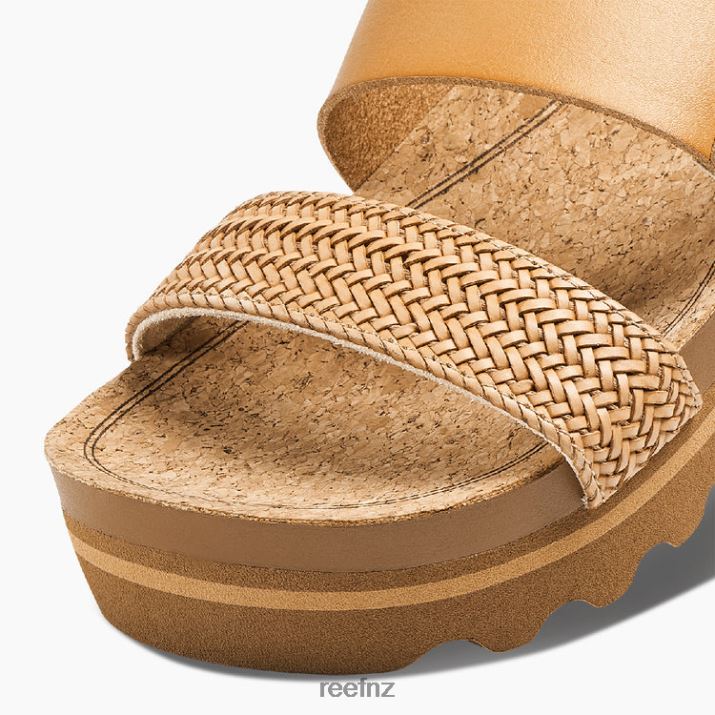 Reef Shoes NZ 62JVZ5 - Cushion Vista Hi Women Natural Braid Reef