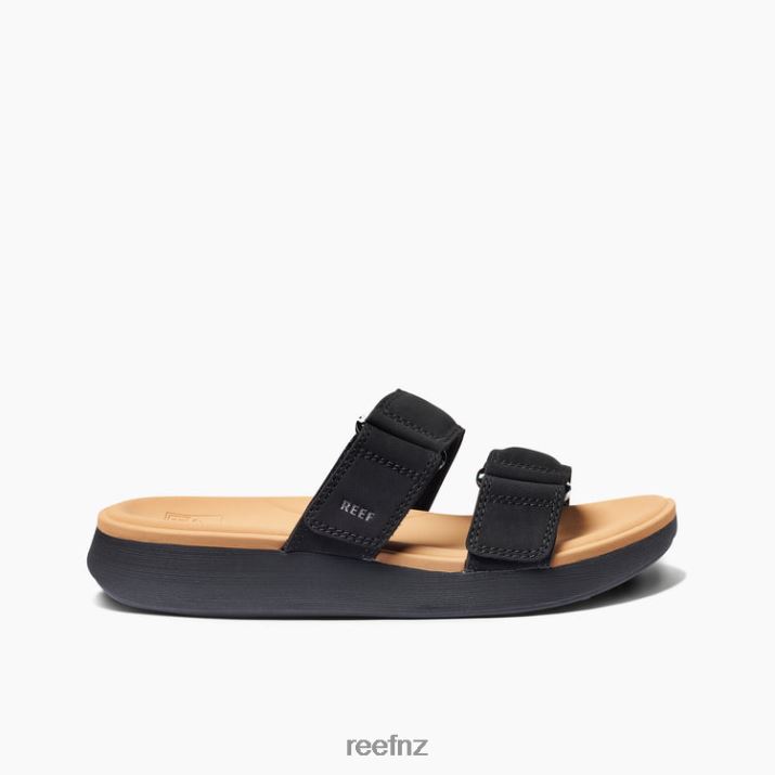 Reef Shoes NZ 62JVZ68 - Cushion Cloud Roa Women Black/Tan Reef