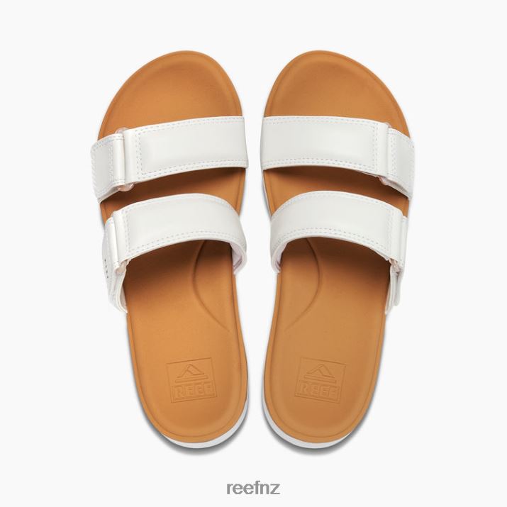 Reef Shoes NZ 62JVZ73 - Cushion Cloud Roa Women White/Tan Reef