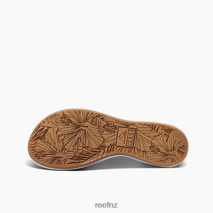 Reef Shoes NZ 62JVZ73 - Cushion Cloud Roa Women White/Tan Reef