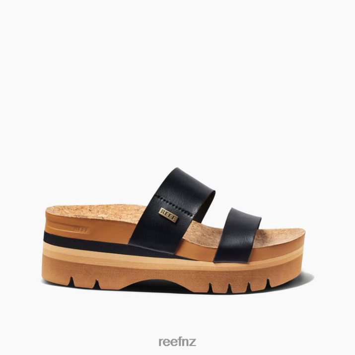 Reef Shoes NZ 62JVZ74 - Cushion Vista Higher Women Black Reef