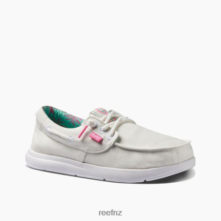 Reef Shoes NZ 62JVZ244 - Cushion Coast Boat Women White Reef