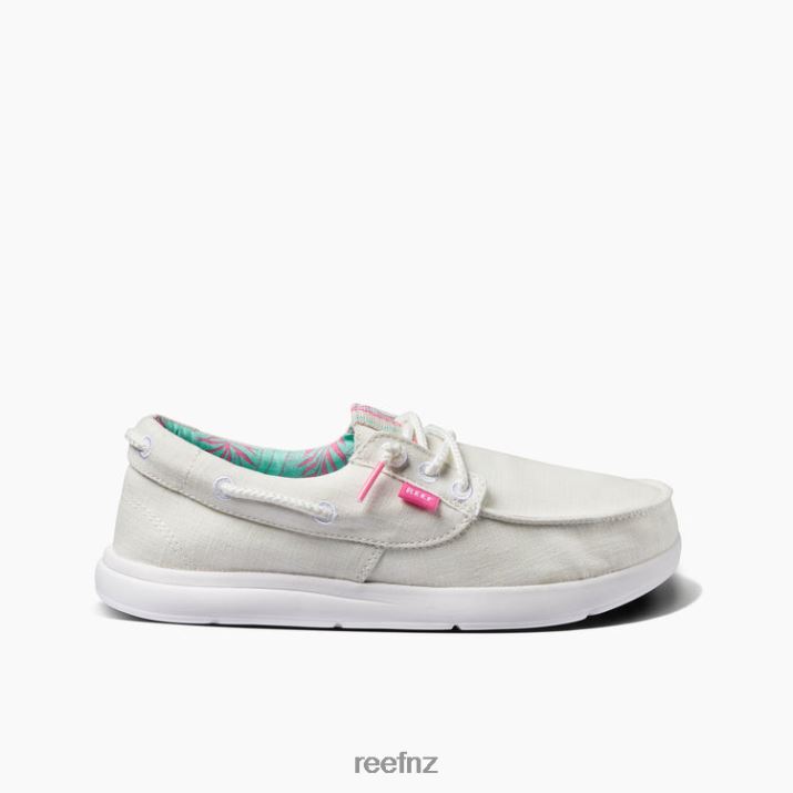 Reef Shoes NZ 62JVZ244 - Cushion Coast Boat Women White Reef
