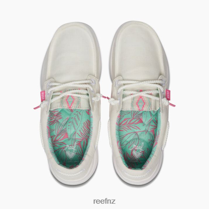 Reef Shoes NZ 62JVZ244 - Cushion Coast Boat Women White Reef