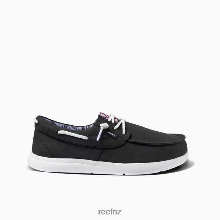 Reef Shoes NZ 62JVZ252 - Cushion Coast Boat Women Black Reef