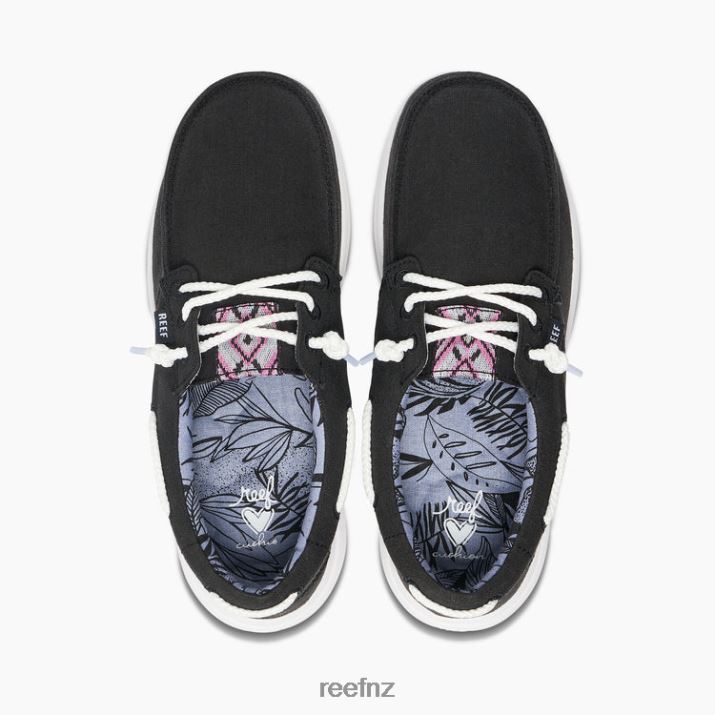 Reef Shoes NZ 62JVZ252 - Cushion Coast Boat Women Black Reef