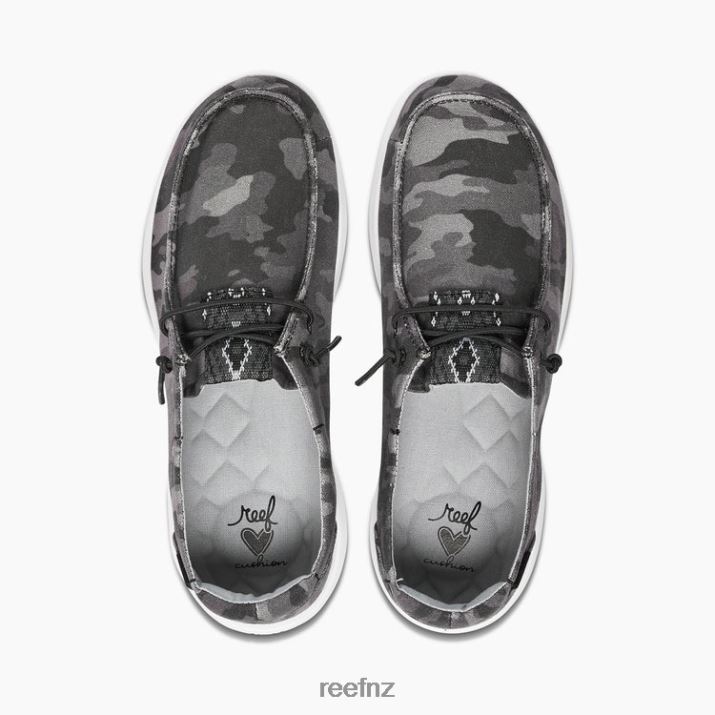 Reef Shoes NZ 62JVZ262 - Reef Cushion Coast Women Black Camo